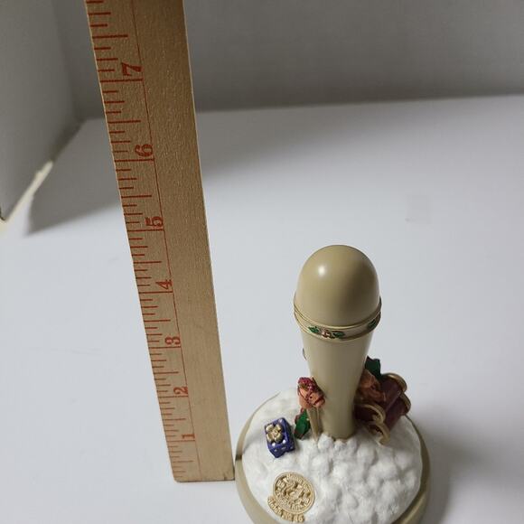 Brown Bag Santa  Claus  Sleigh  Teddy Bear Cookie Stamp Press 1998 Holiday - Picture 7 of 8